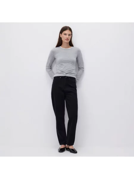 Reserved Džíny mom fit černý