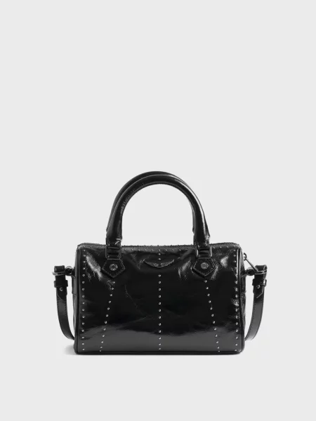 Шкіряна сумка Zadig&voltaire чорна