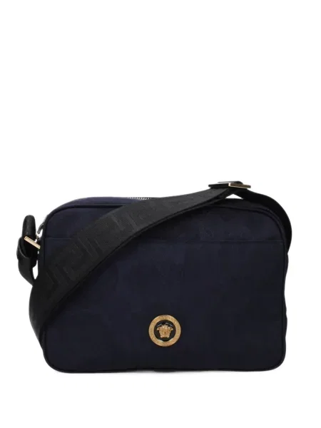 Geantă crossbody Versace din jacard albastru