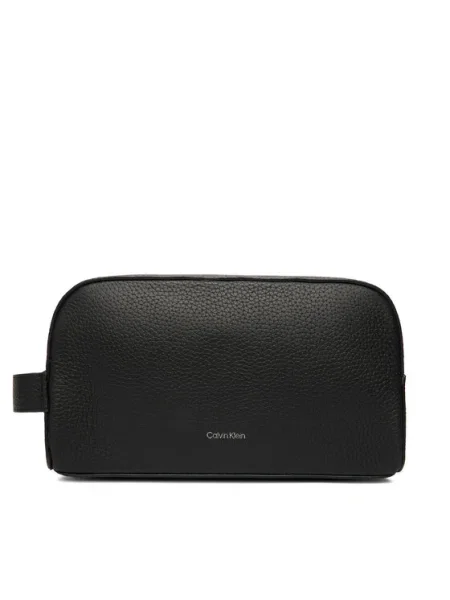 Calvin Klein Kozmetická taštička Foil Emboss Dopp Kit čierna