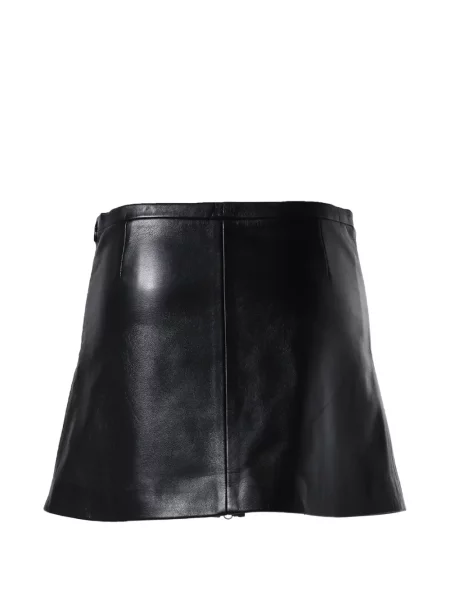 Fustă din piele Courreges negru
