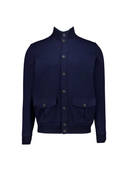 Dzianinowy sweter Gran Sasso niebieski