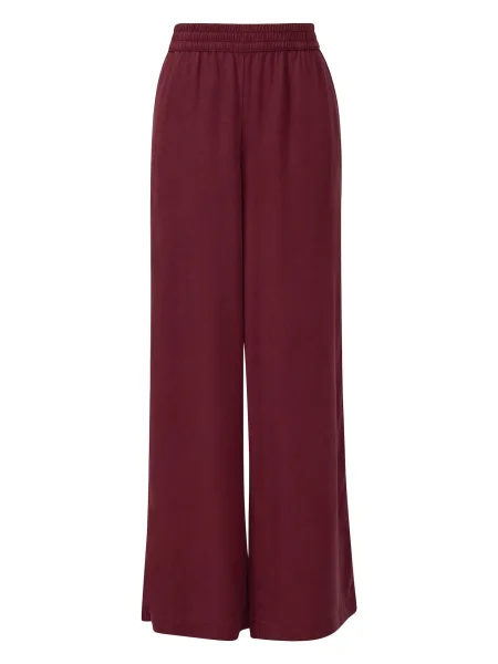 S.Oliver Pantaloni bordeaux roșu