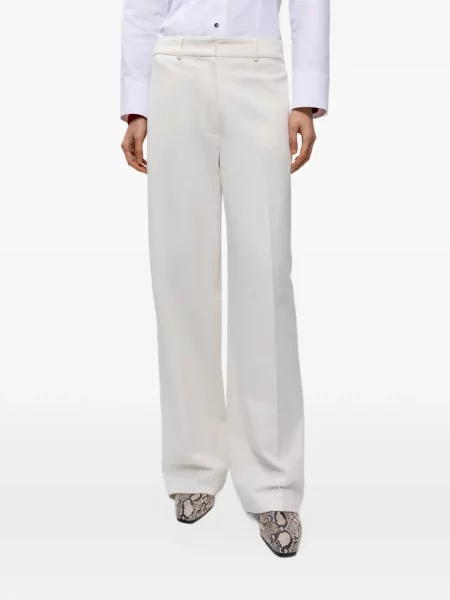 Cu centură pantaloni Cordera alb