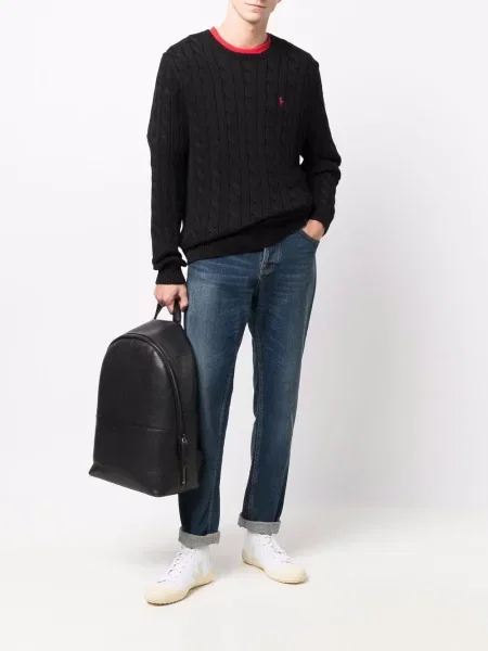 Haftowana czapka z daszkiem Polo Ralph Lauren klasyczna zielona