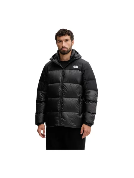 Kurtka puchowa The North Face z kapturem czarna