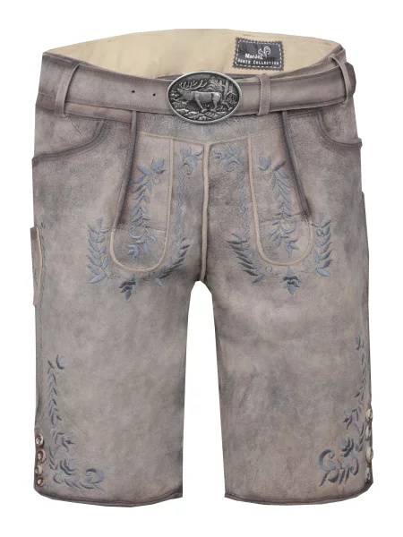 MARJO Pantaloni tradiționali Oktoberfest Greding / taupe gri