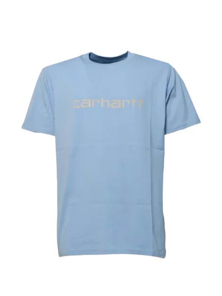 Tricou Carhartt Wip cu autograf albastru