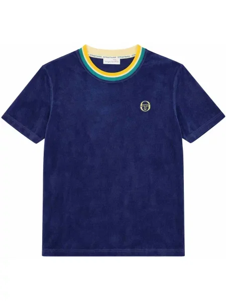 Tricou Sergio Tacchini din velur albastru