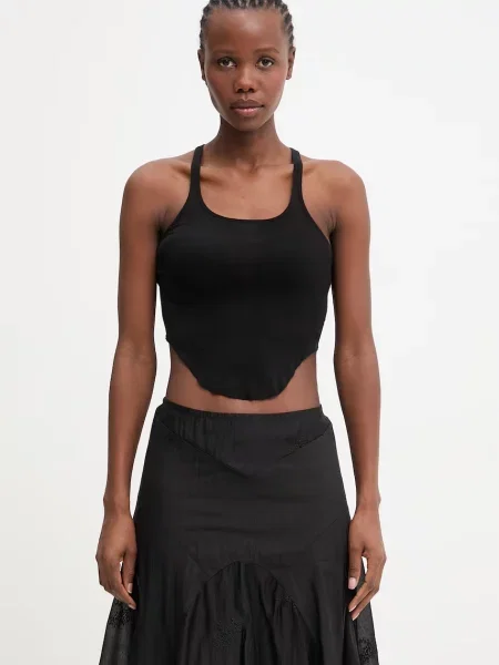 Rick Owens DRKSHDW crop top din pentru femei