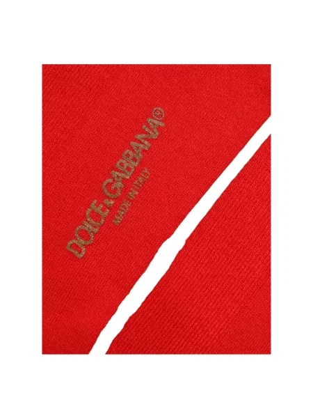 Szal Dolce And Gabbana z logo czerwona
