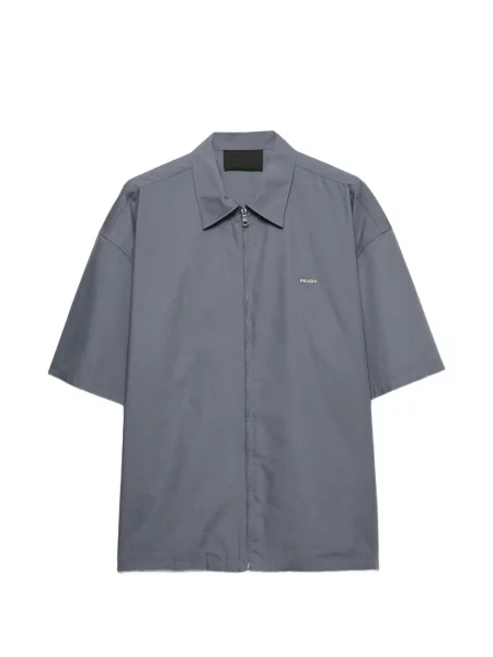 Къс риза Prada сиво