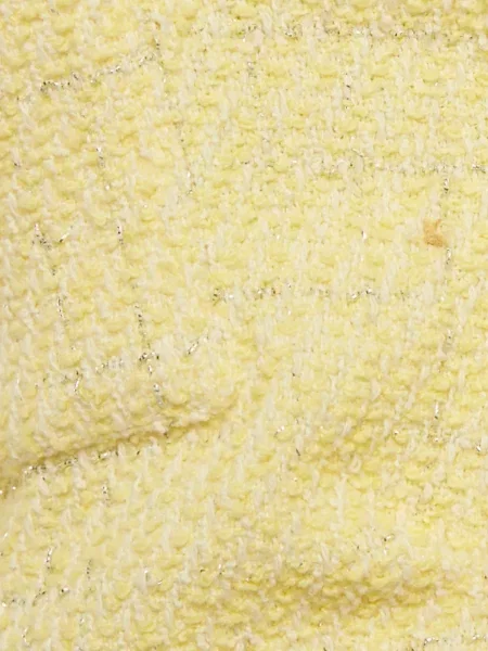 Rochie mini Maje asimetrică din tweed galben
