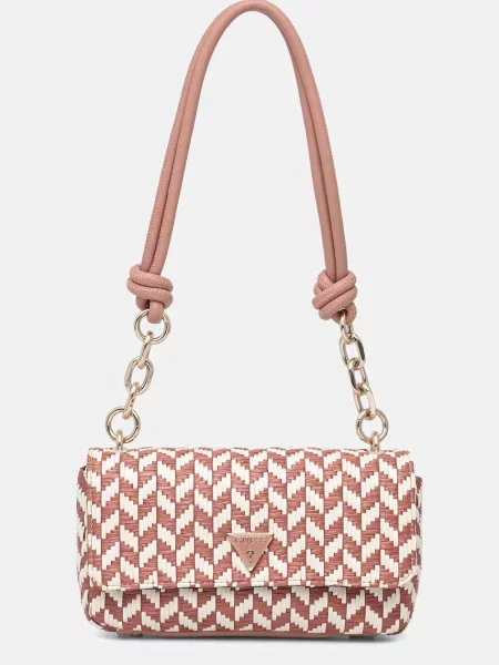 Guess torebka kuferek TESSI różowa