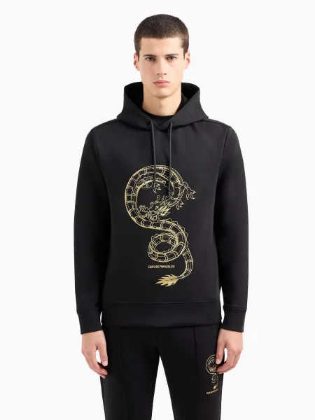 Худи Emporio Armani черное