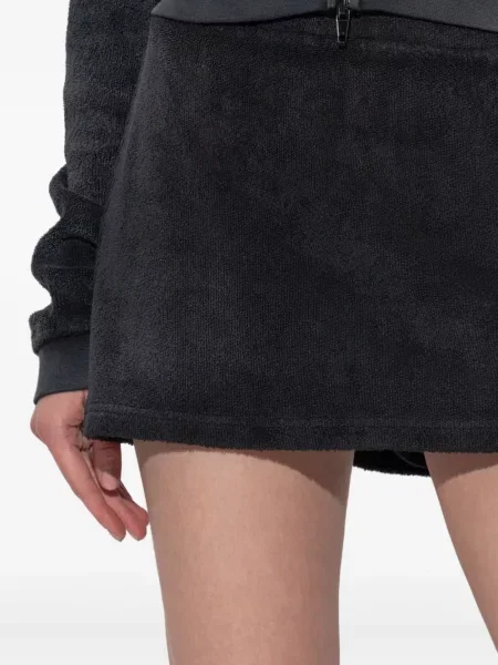 Fusta mini Alexander Wang cu broderie negru