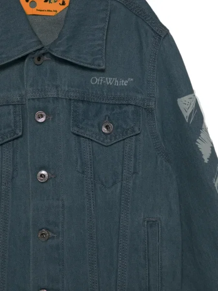 Geacă de blugi copii Off-white alb