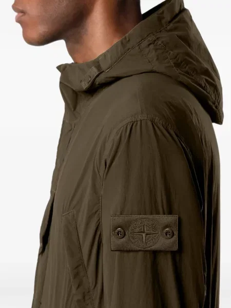 Palton Stone Island cu strasuri verde