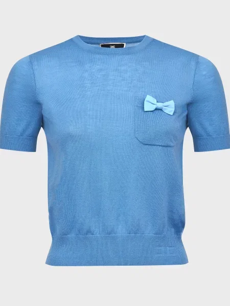 Футболка Elisabetta Franchi блакитна