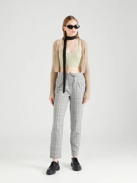 ABOUT YOU Pantaloni Edina negru alb