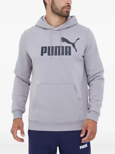 Hanorac cu glugă Puma cu imagine gri