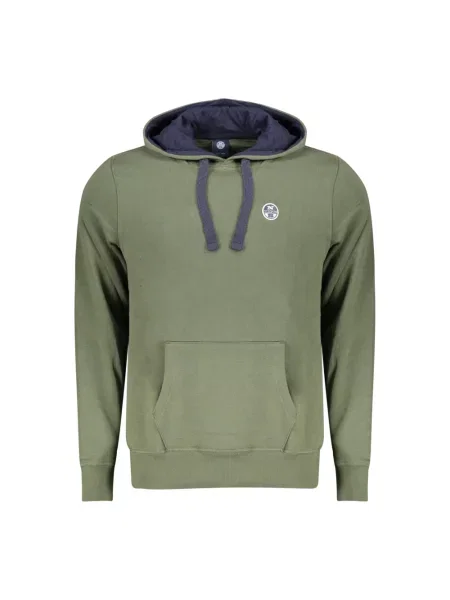 Bluza z kapturem North Sails z kapturem z długim rękawem zielona