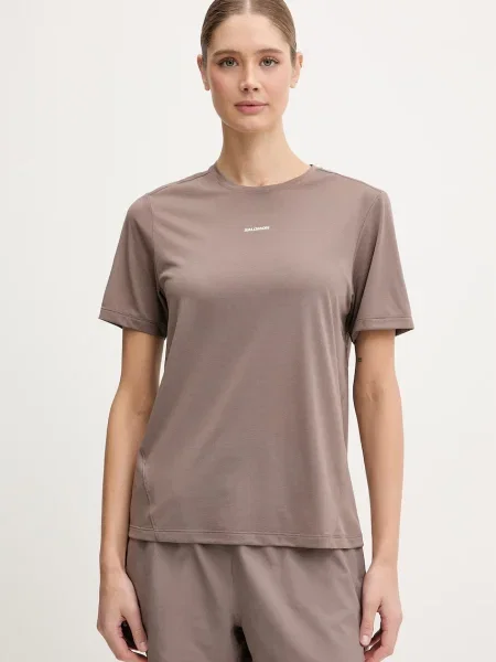 Salomon tricou de antrenament SHKout maro