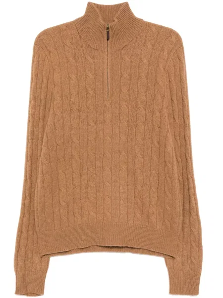 Pulover Polo Ralph Lauren cu broderie din jacard verde