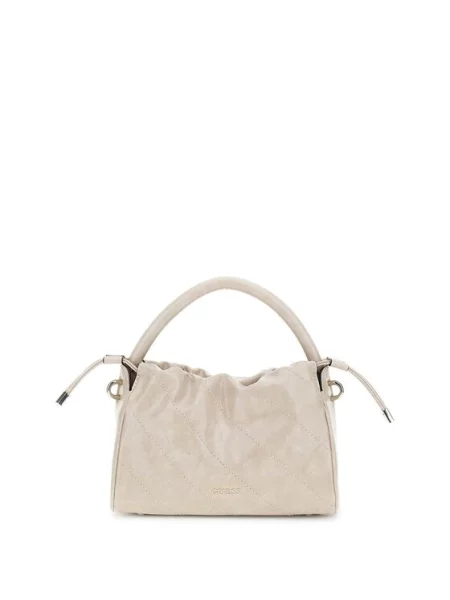 Τσάντα Guess Amys Κρεμ μπεζ