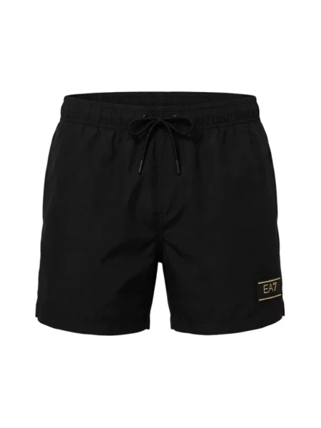 Kąpielówki Emporio Armani Ea7 z logo czarne