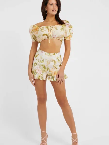 Лляний топ Guess