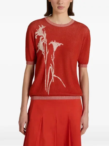 Tricou Zanone din jacard roșu