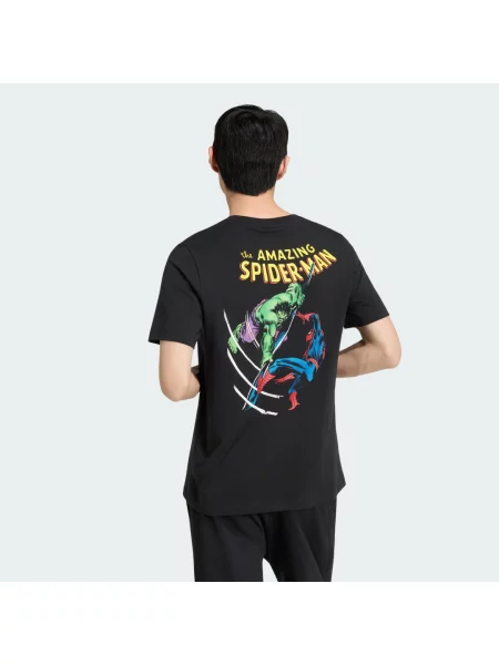 Koszulka z grafiką adidas Marvel Spider-Man czarna