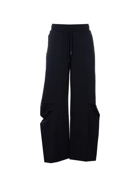 Pantaloni Patrizia Pepe cu volane negru
