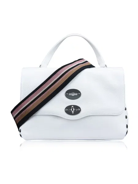 Torebka skórzana Zanellato biała