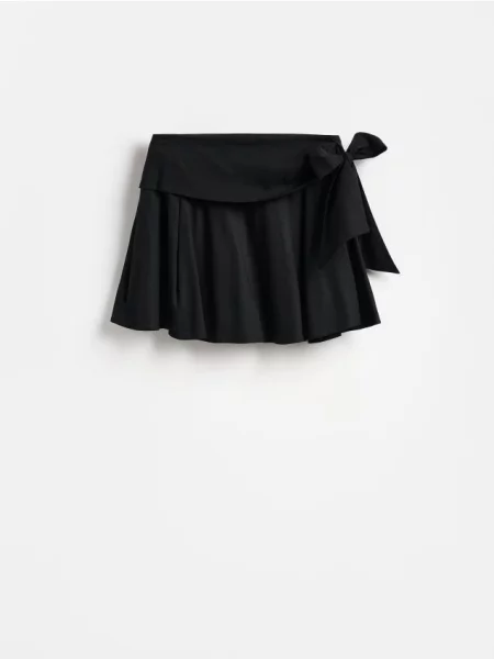 Reserved Fustă mini legată negru