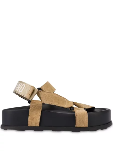 Sandale Moschino din piele de căprioară