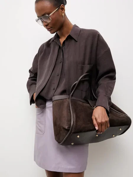 Answear.LAB koszula z kolekcji Unscripted brązowa