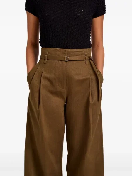 Pantaloni Proenza Schouler White Label plisate alb