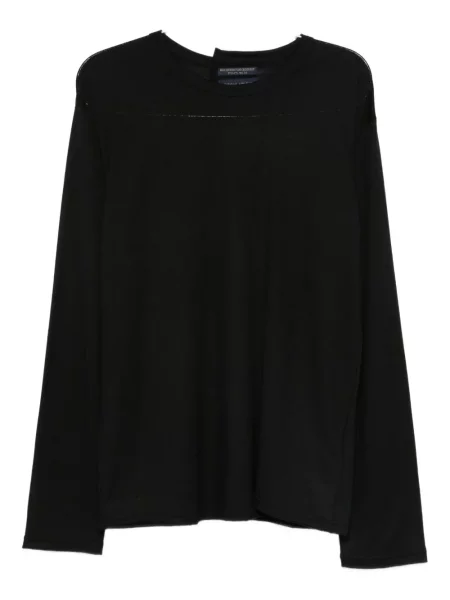 Tricou Yohji Yamamoto de lână lung negru