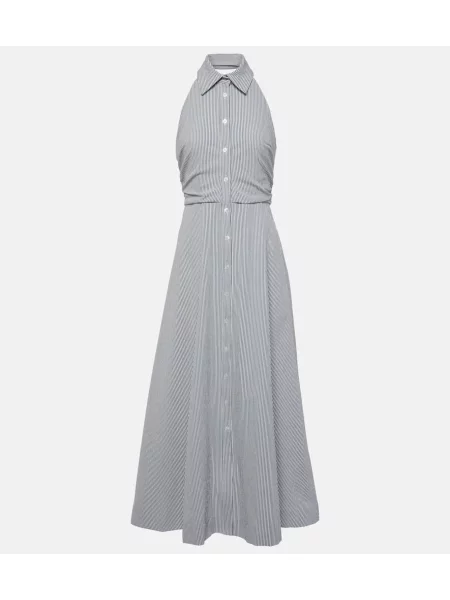Maksi sukienka maxi Veronica Beard w paski garniturowa niebieska