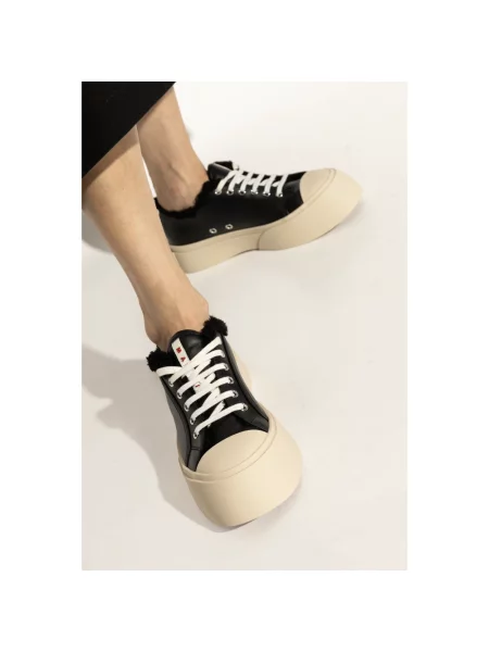 Sneakersy Marni skórzane czarne