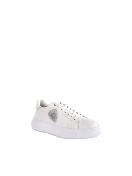 Sneakersy Blauer z dżetami białe