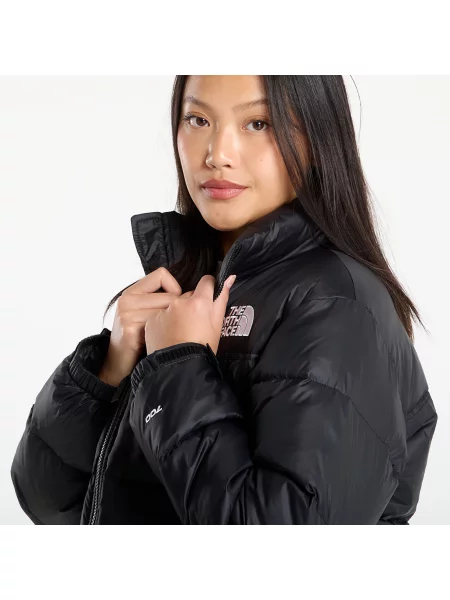 Μπουφάν The North Face W Nuptse Short Jacket TNF Black/ TNF Black L μαύρο