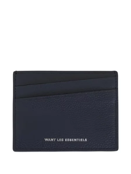 Portofel Want Les Essentiels din piele albastru