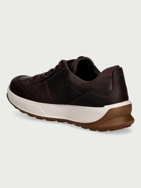 Ecco Byway sneakersy skórzane brązowe