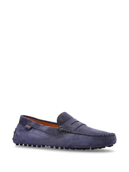 Pantofi loafer Tod's din piele de căprioară albastru