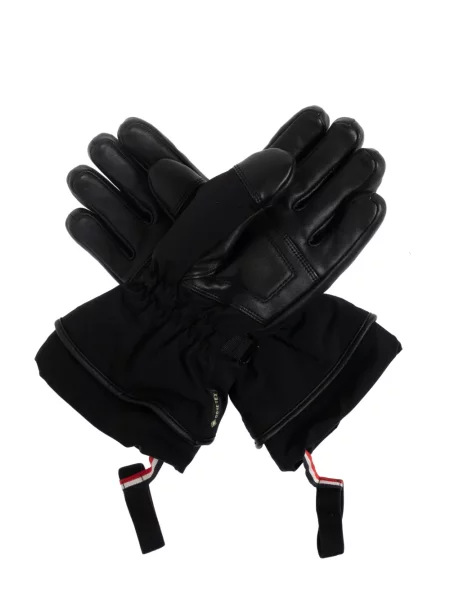 Mănuși Moncler Grenoble cu autograf negru