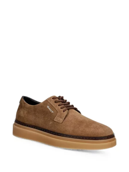 Fűzős szarvasbőr sneaker Gant barna