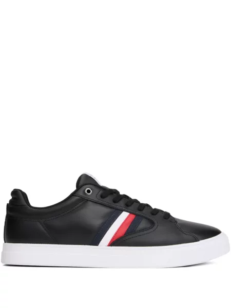 Sneakerși Tommy Hilfiger cu dungi negru